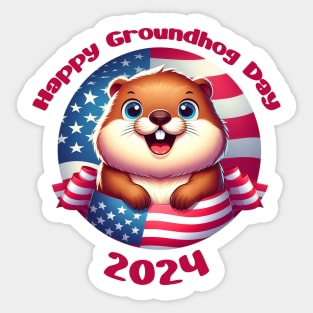 Only groundhog Sticker